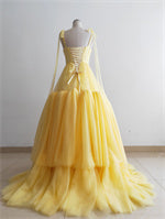 Yellow Ruffled Photoshoot Dress