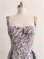 Lavender Flower Photoshoot Dress