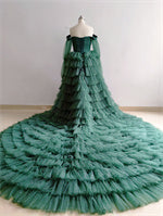 Green Ruffle Photoshoot Dress