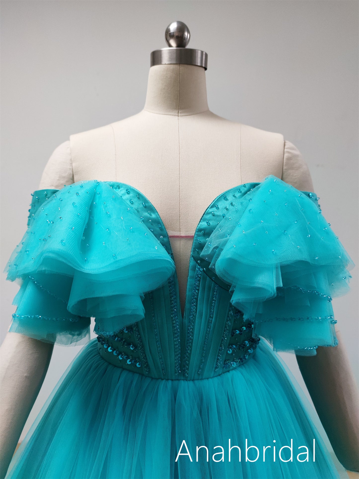 Teal Blue Photoshoot Dress