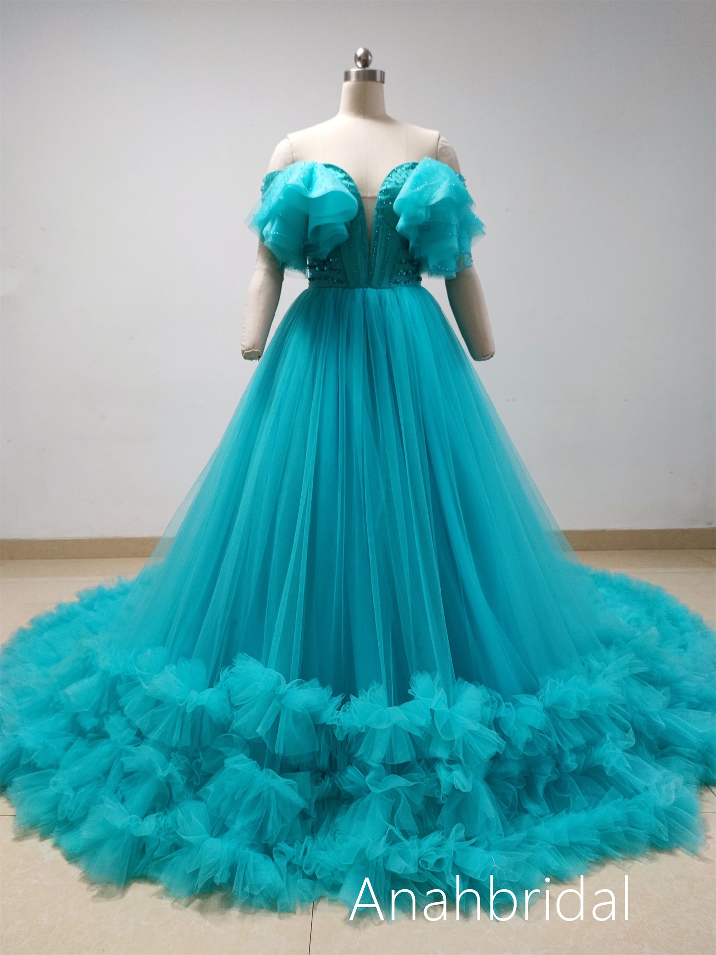Teal Blue Photoshoot Dress