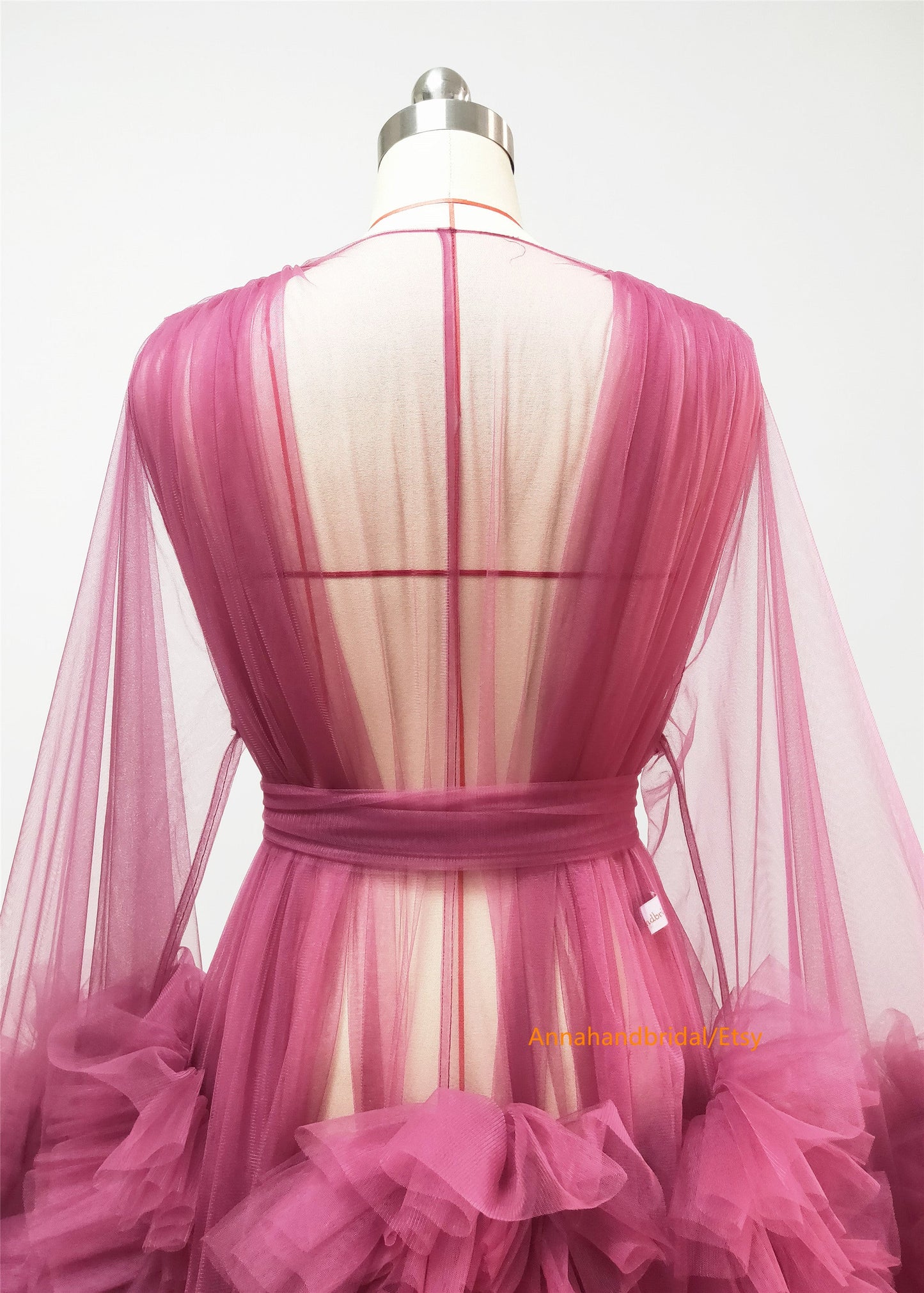 Rose Red Maternity Robe