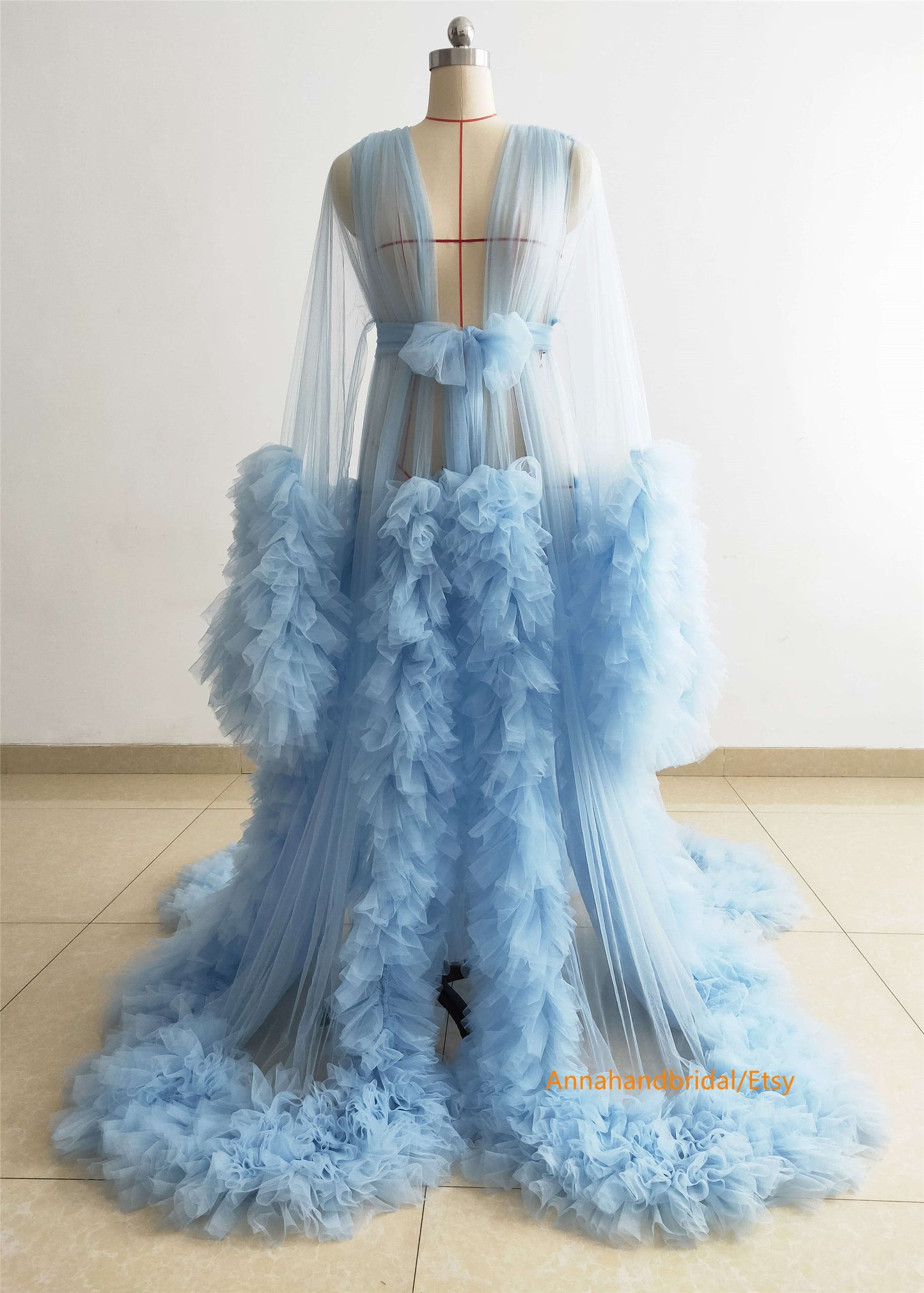 Baby Blue Maternity Dress