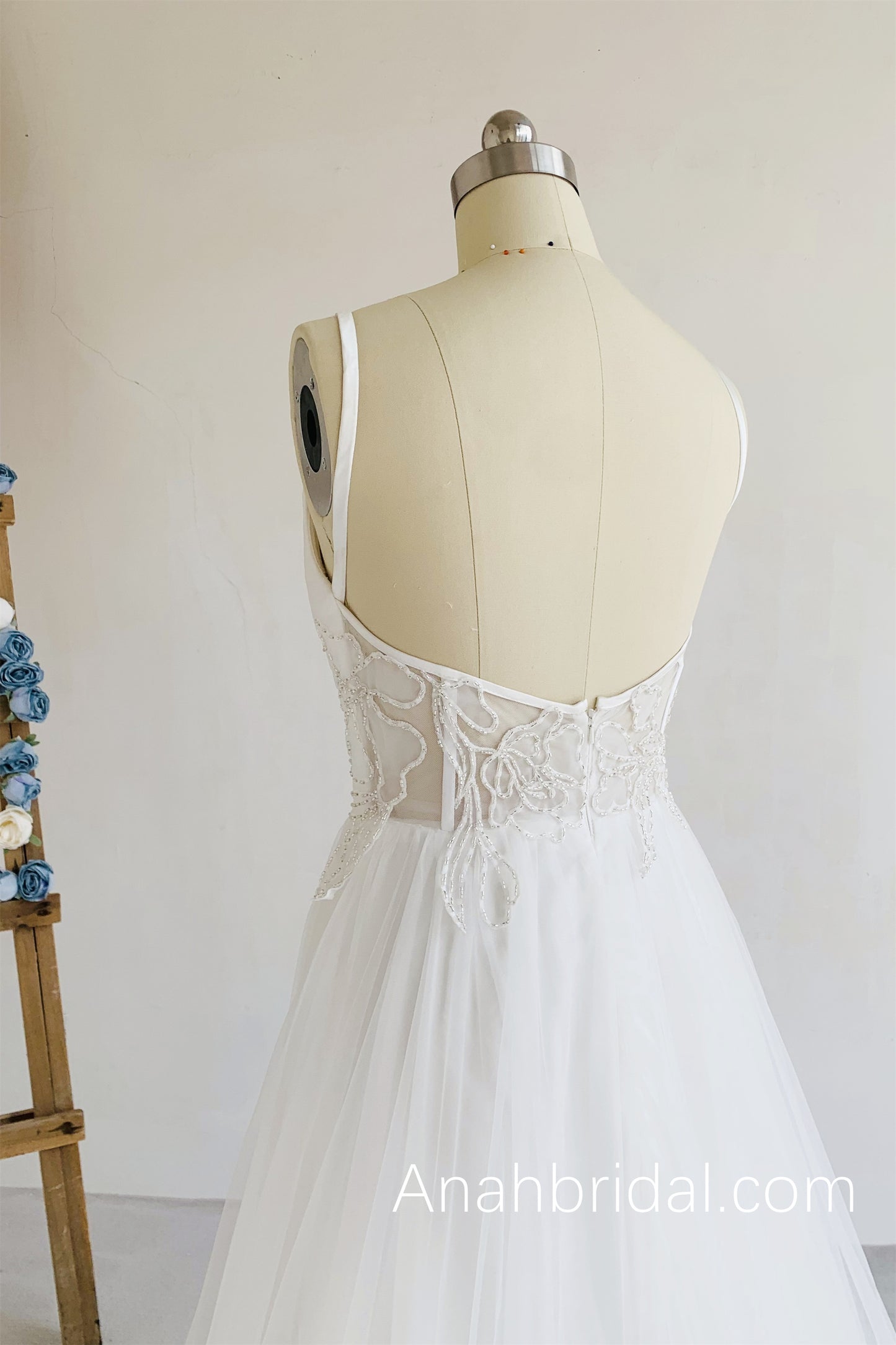 Embroidered Lace Wedding Dress