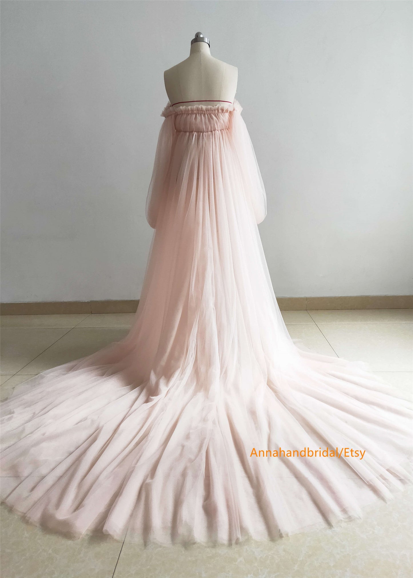 Blush Pink Maternity Dress/Photo Shoot Dress