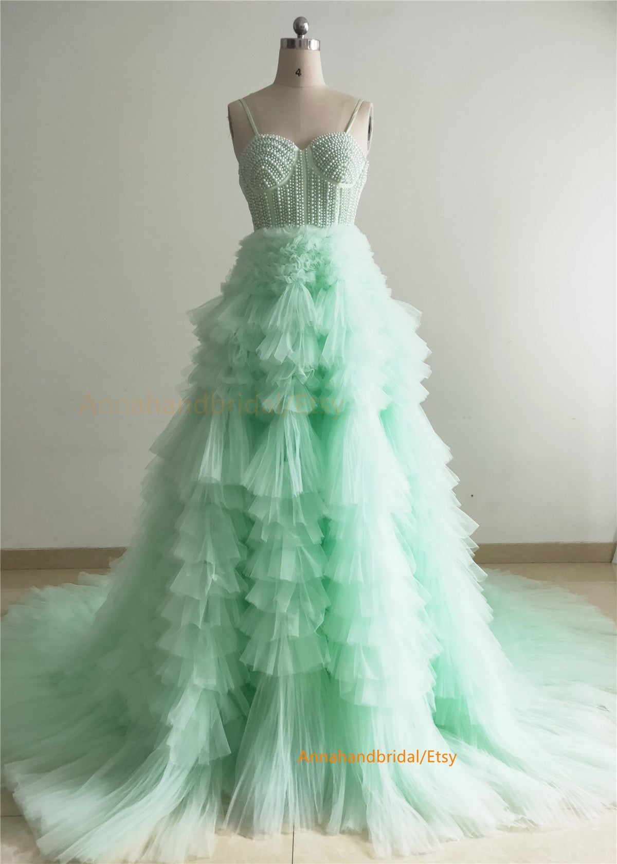 Mint Green Pearls Sexy Photo Shot Dress/Prom Dress Annahandbridal Mint Green Pearls Sexy Photo Shot Dress/Prom Dress Annahandbridal