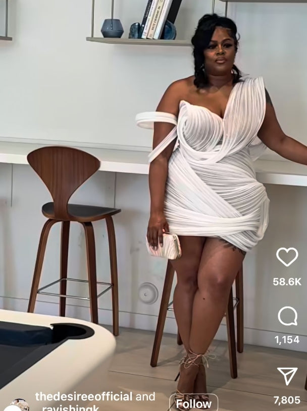 Custom The Pleated Short Dress For B