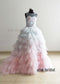 Beaded Lace Ruffled Tulle Flower Girl Dress