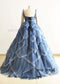 Pleated Tulle Petals Photoshoot Dress Prom Dress