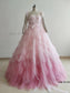 Pleated Tulle Petals Photoshoot Dress Prom Dress