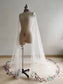 Ivory Embroidered Lace Tulle Wedding Cape