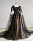 2024 New Black Lace Bridal Gown Embroidered Lace Bridal Dress