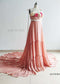 Dusty Pink Chiffon Maternity Dress