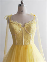 Yellow Ruffled Photoshoot Dress