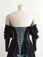 Dark Green Velvet Photoshoot Dress