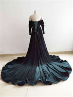 Dark Green Velvet Photoshoot Dress