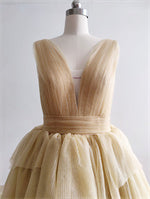 Golden Sparkle Sequin Tulle Photoshoot Dress
