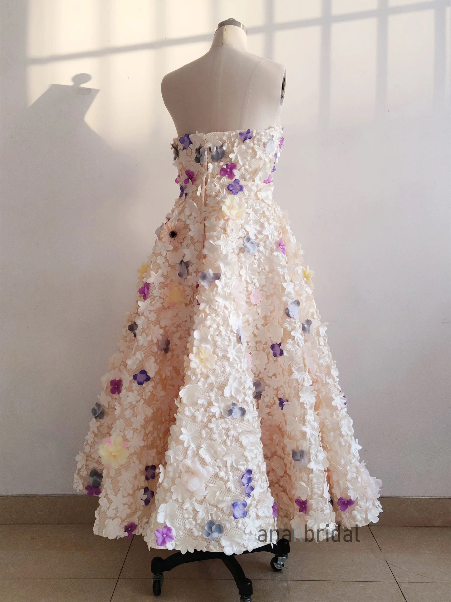 Colourful Handmade Wedding Dress/Short Prom Dress/Party Dress