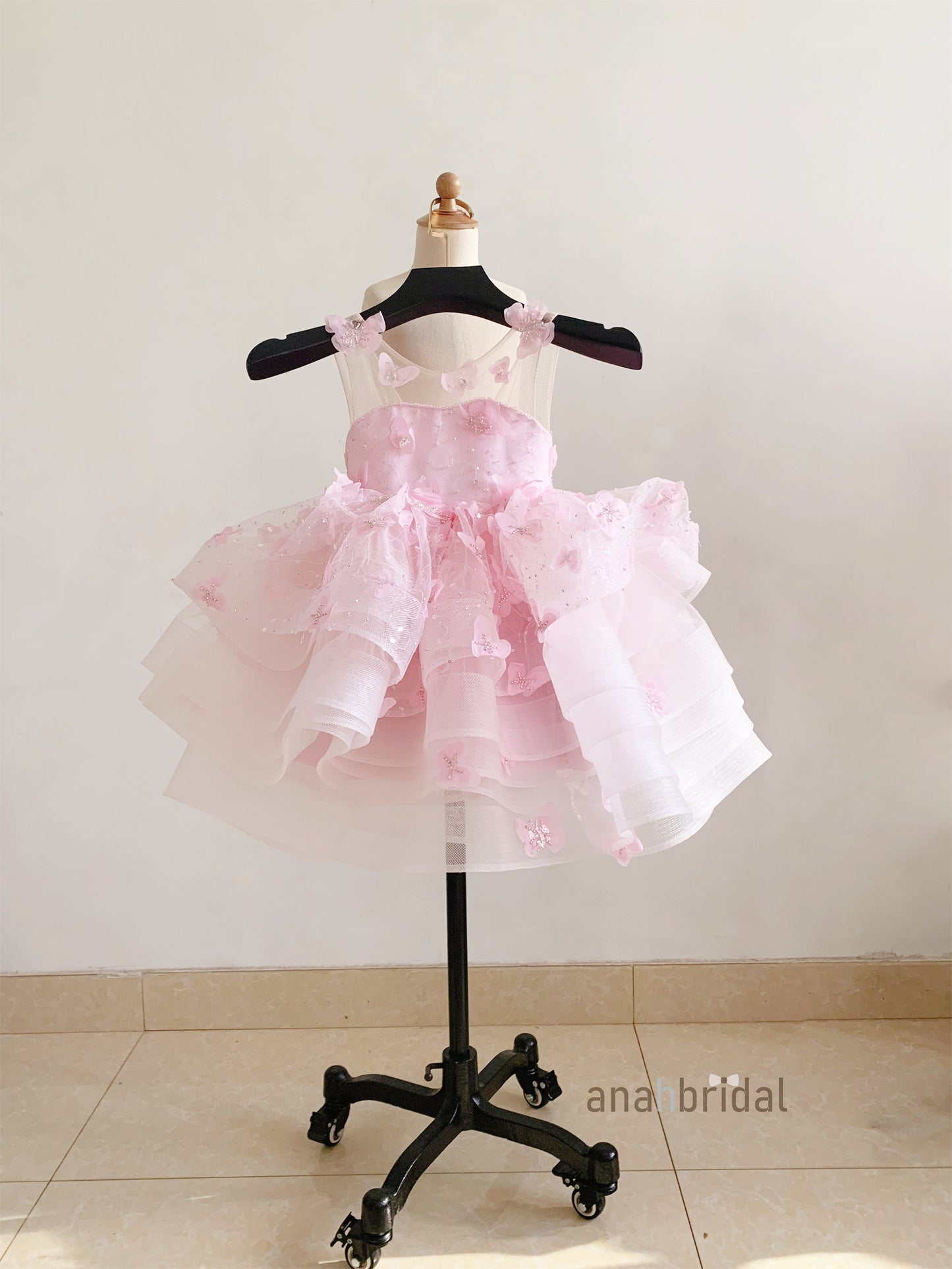 Light Pink Girls Party Dress/Flower Girl Dress