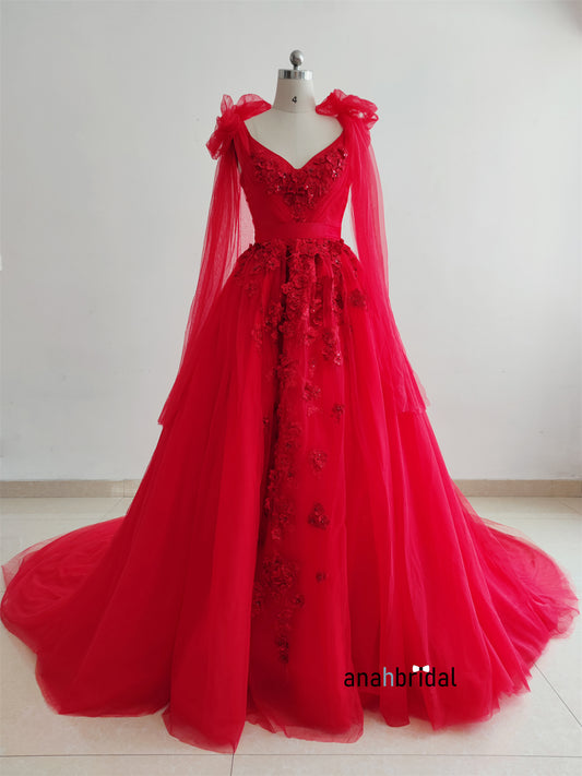 Red Stunning Prom Dress/Photo shoot Dress