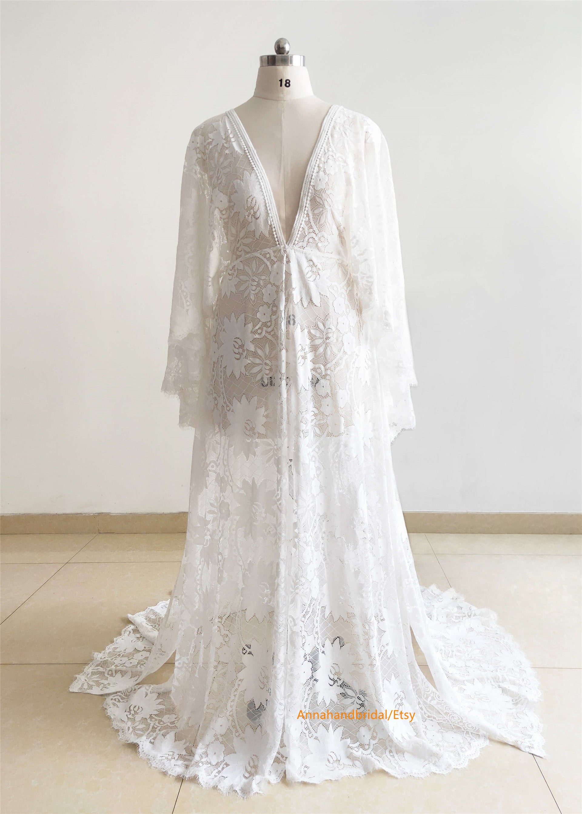Ivory Lace Maternity Shot Dress – Annahandbridal