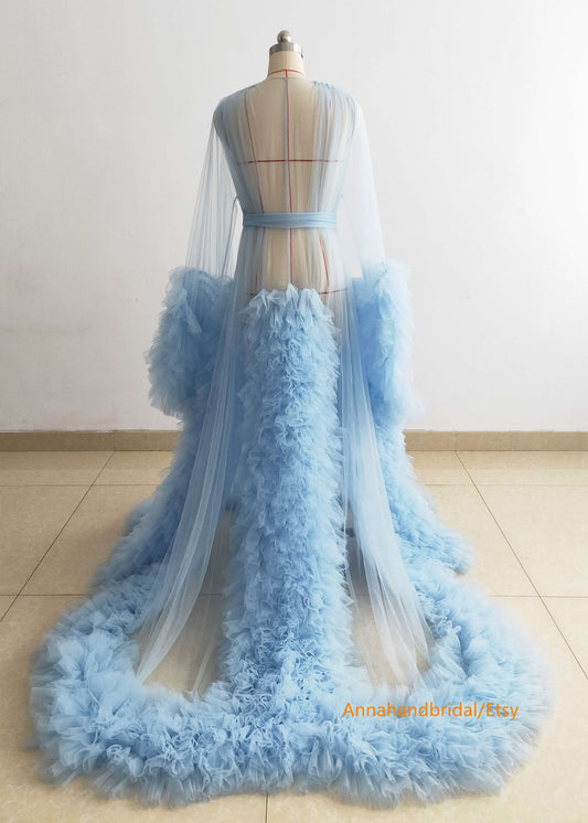 Baby Blue Maternity Dress