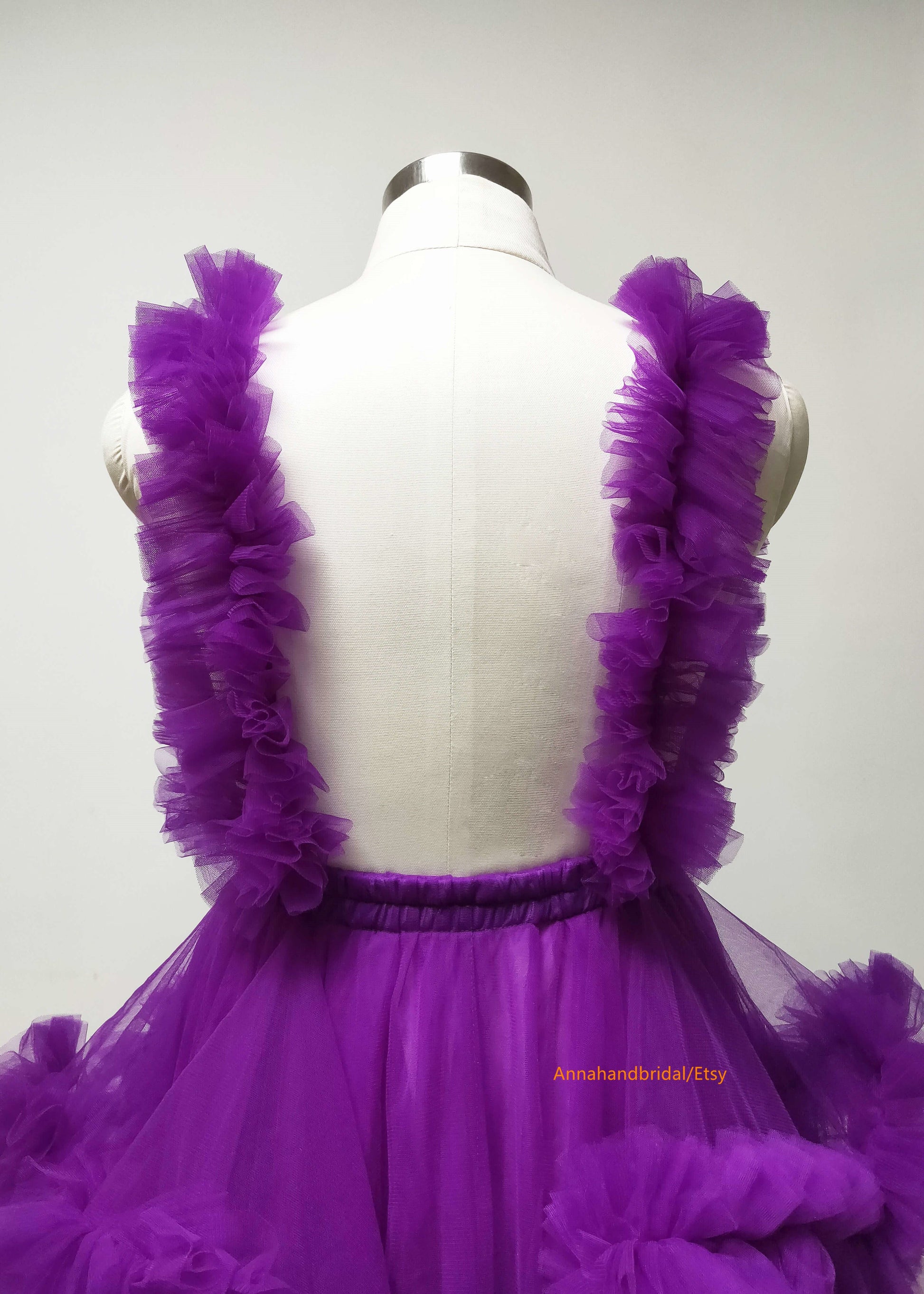 strapless open back dress Elle Dress Lavender