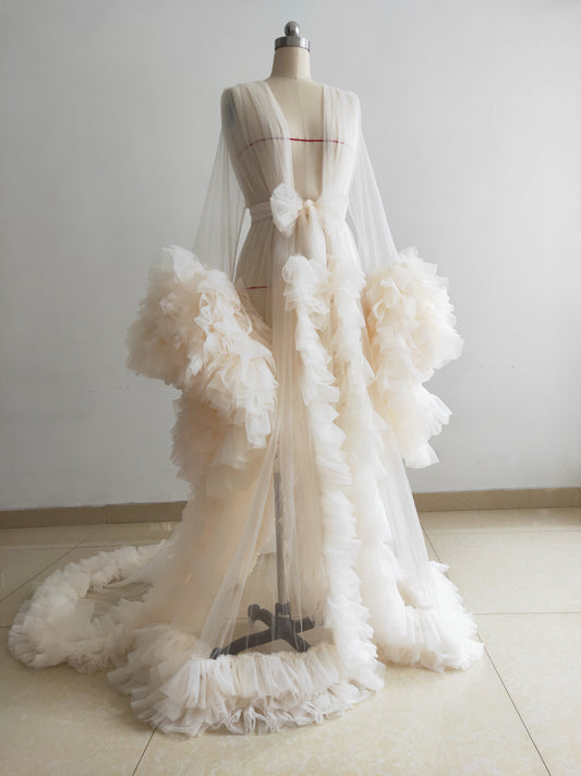 Cream Maternity Dress/Photo Shoot Dress