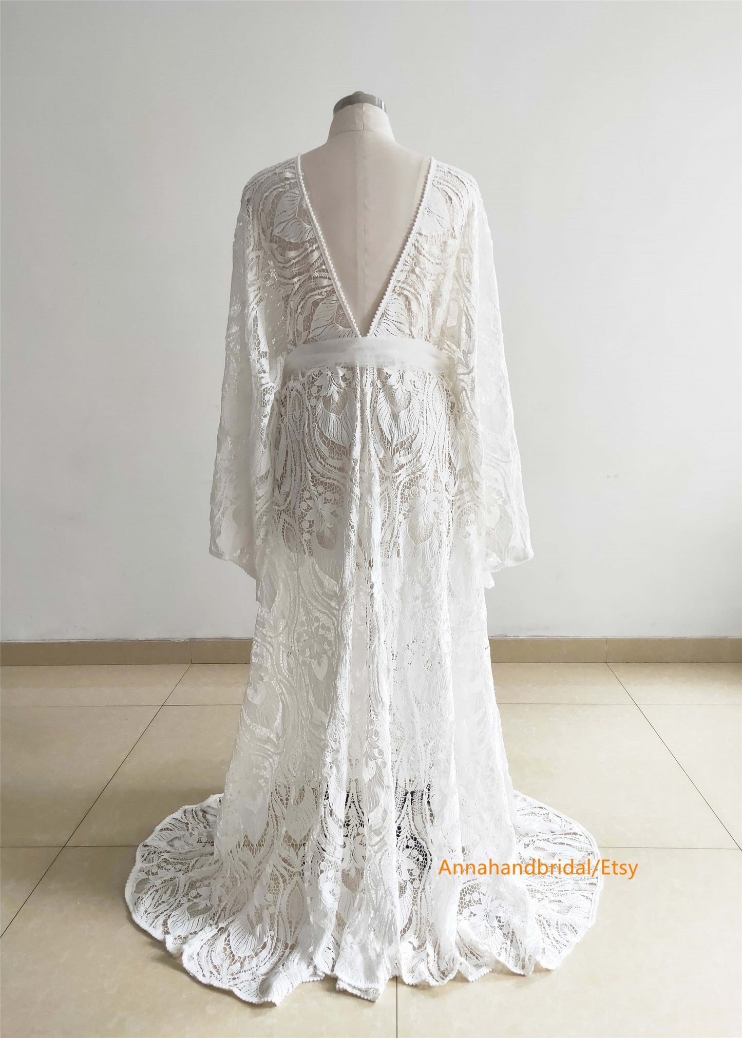 Delicate Lace Maternity Dress