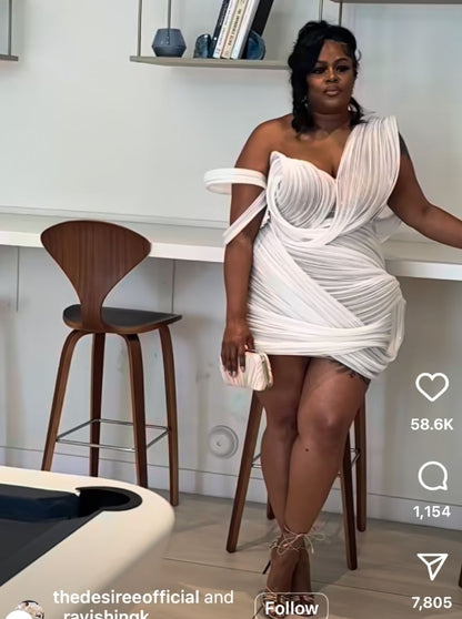 Custom The Pleated Short Dress For B