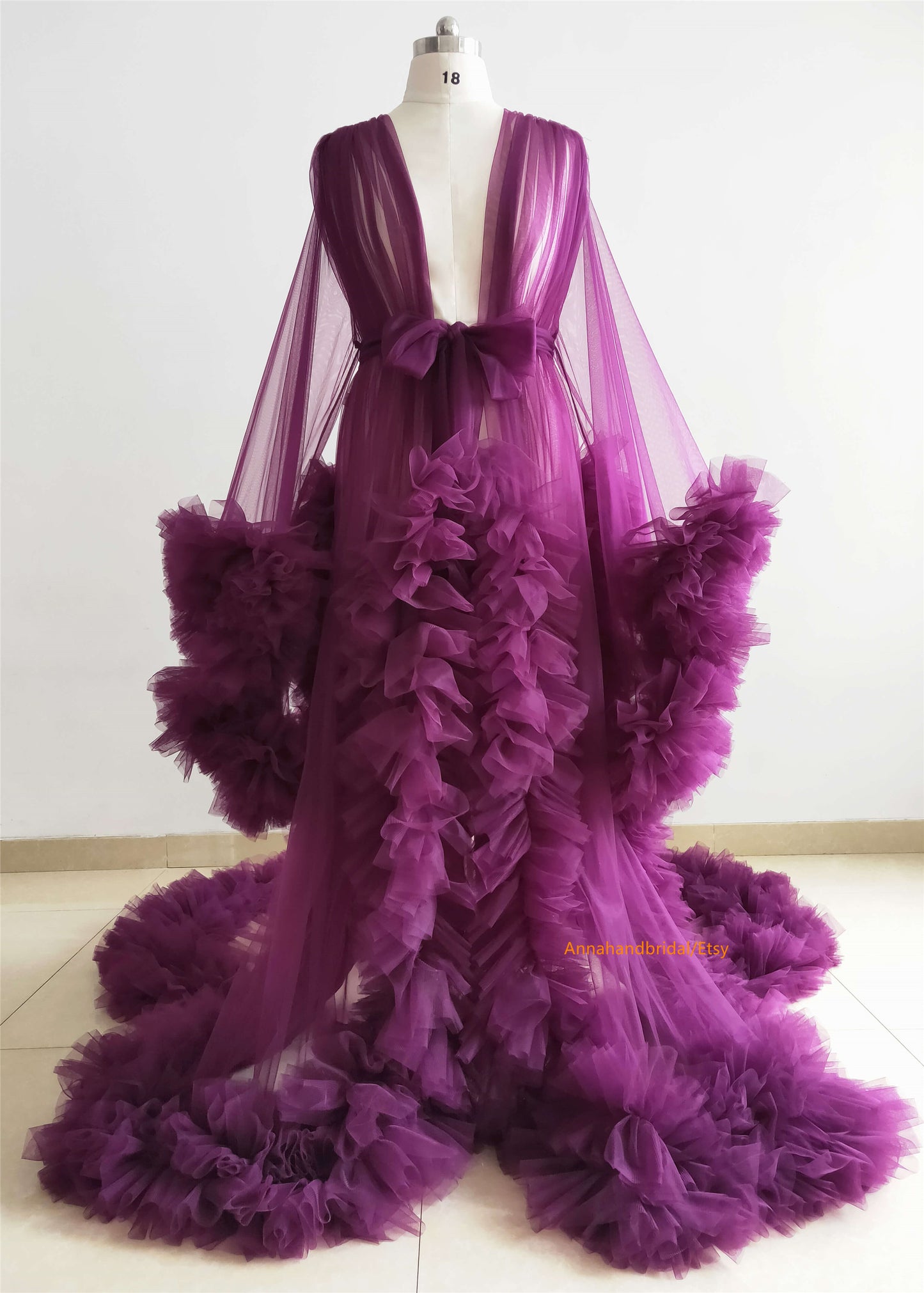 Purple Tulle Maternity Dress/Photo shot Dresses