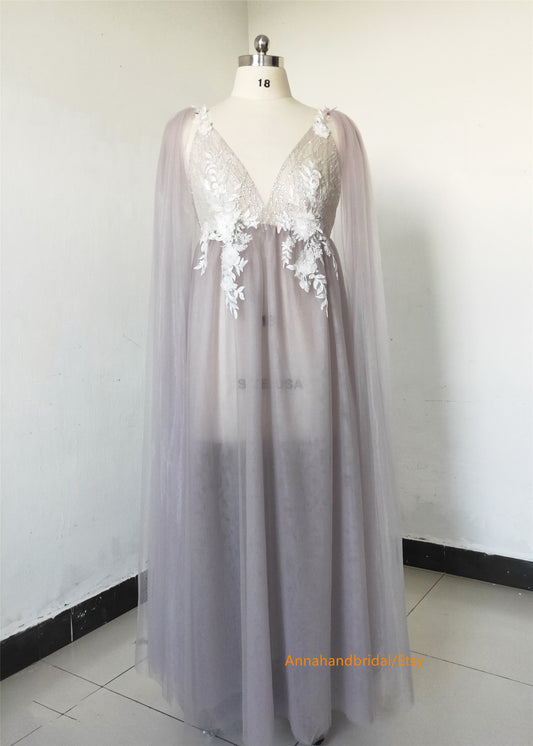 Mauve Maternity Dress /PhotoShoot Dress