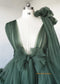 Olive Green Maternity Dress/Photoshoot Dresses/Custom Sizes/Colors