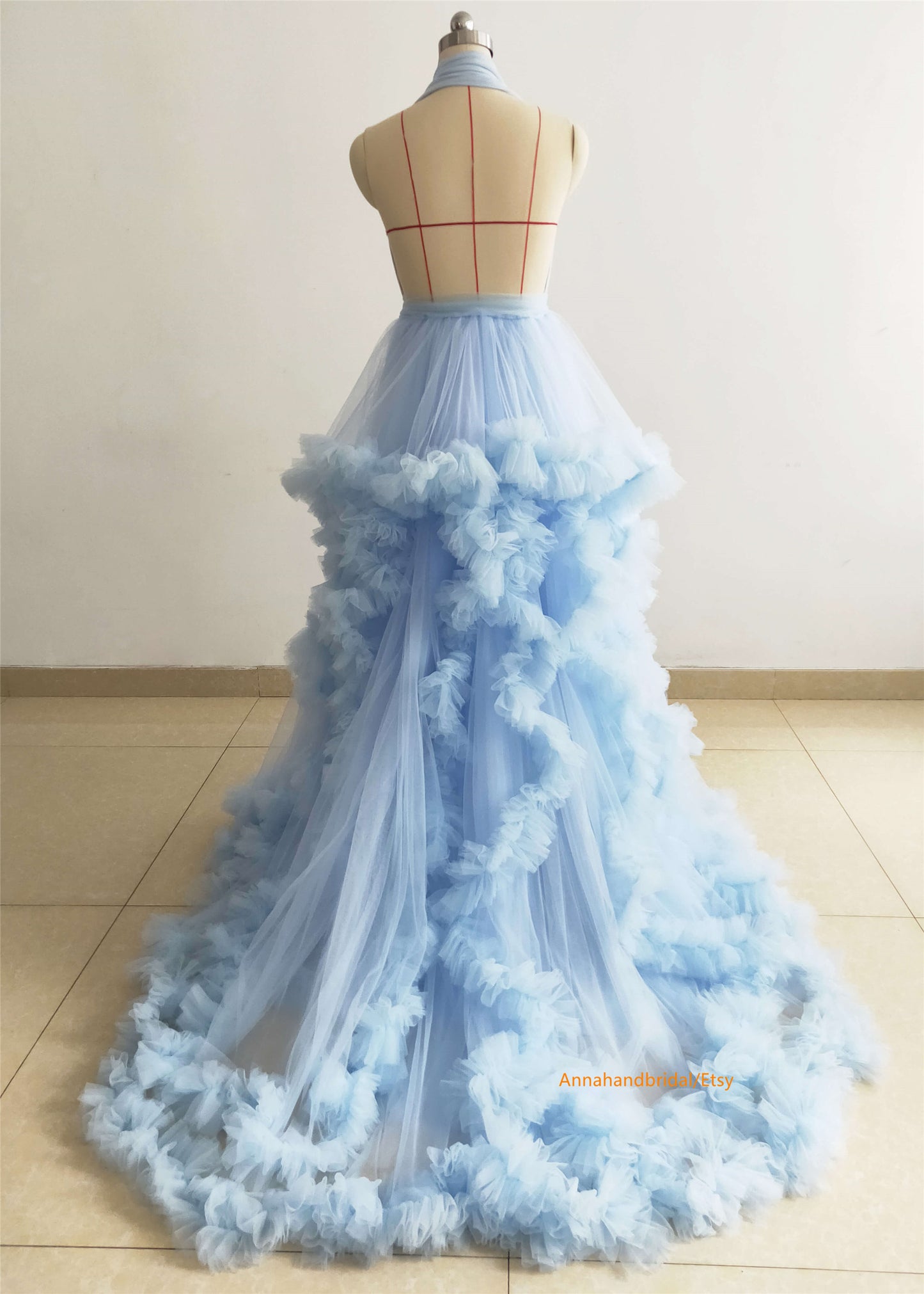 Light Blue Maternity Dress /Photo Shoot Dress