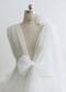 Ivory Maternity Robe/Photo Shoot Dress