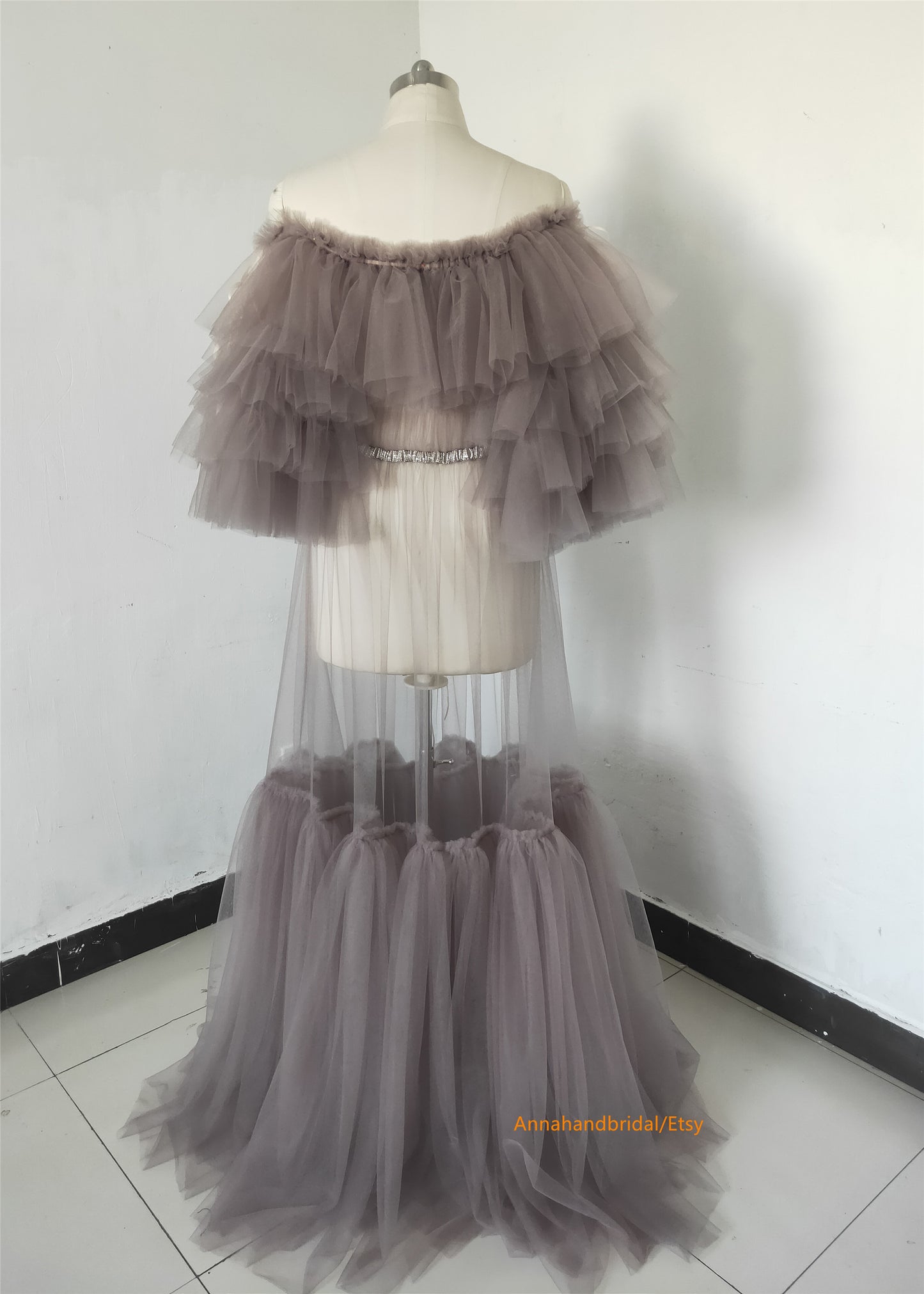 Mauve Maternity Dress /Photo Shoot Dress