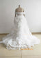 White Organza Rosetta Wedding Dress