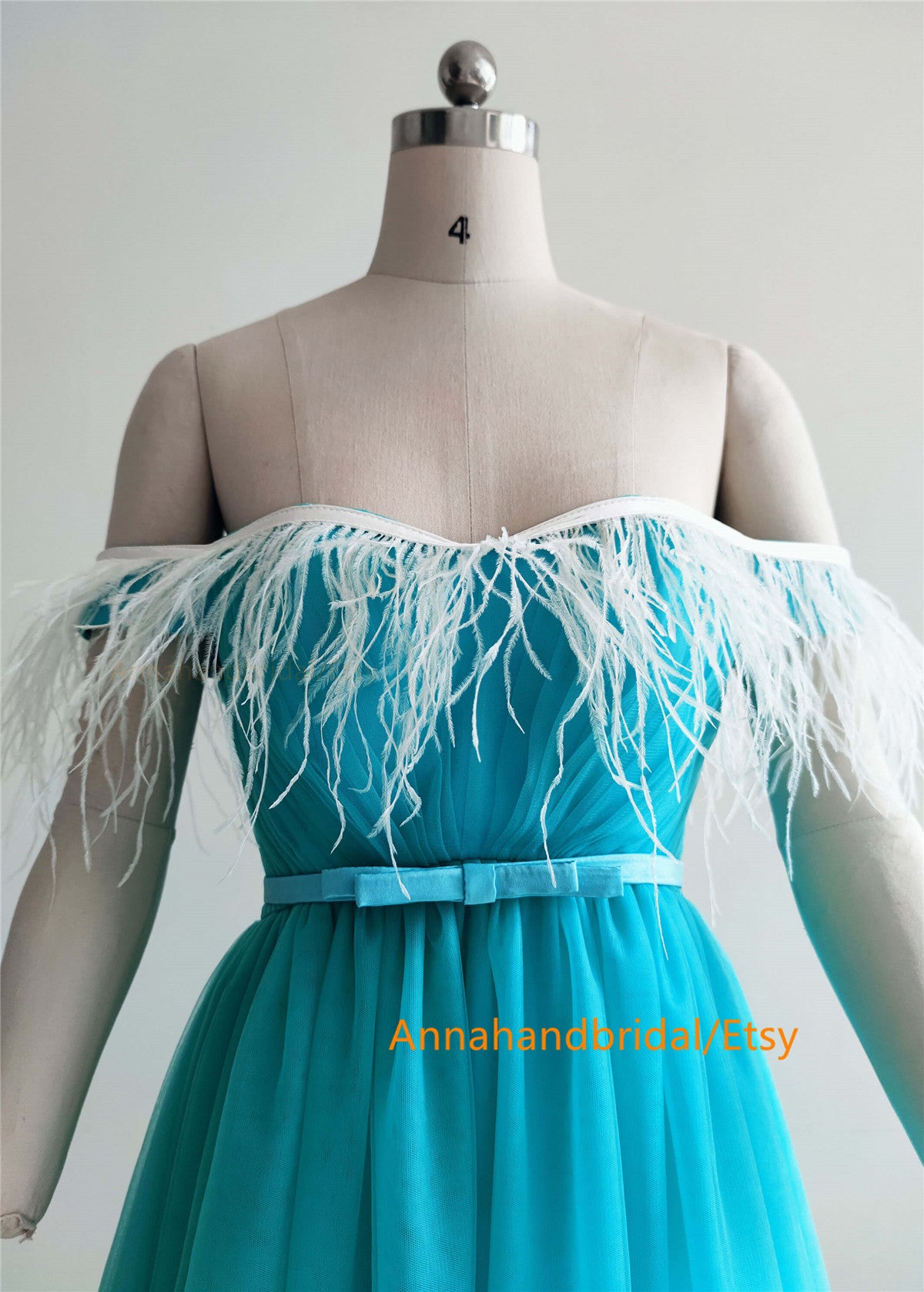 Tiffany Blue Tulle Photo Shot Dress/Prom Dress