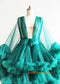 Emerald Green Tulle Maternity Dress/Photoshoot Dress