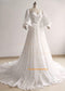 White Lace Vintage Wedding Dress