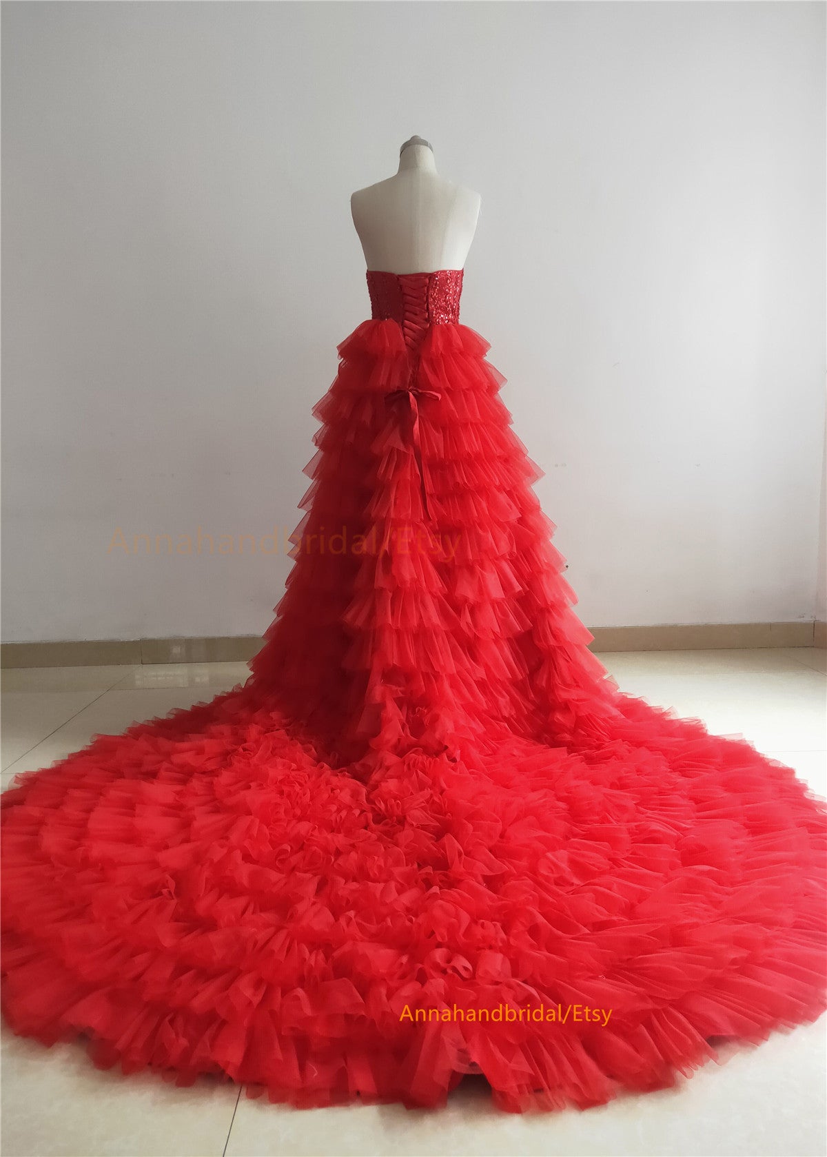 Red Sparkly PhotoShot Dress