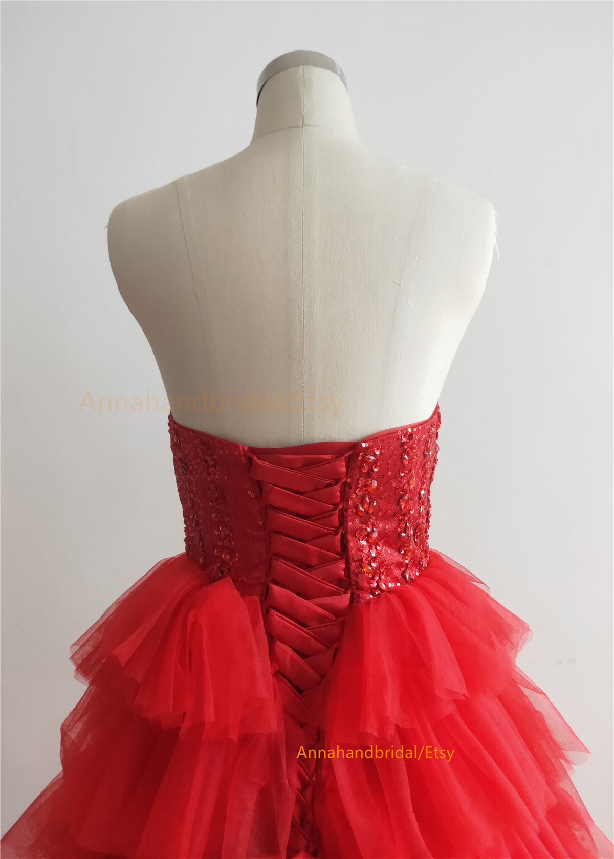 Red Sparkly PhotoShot Dress