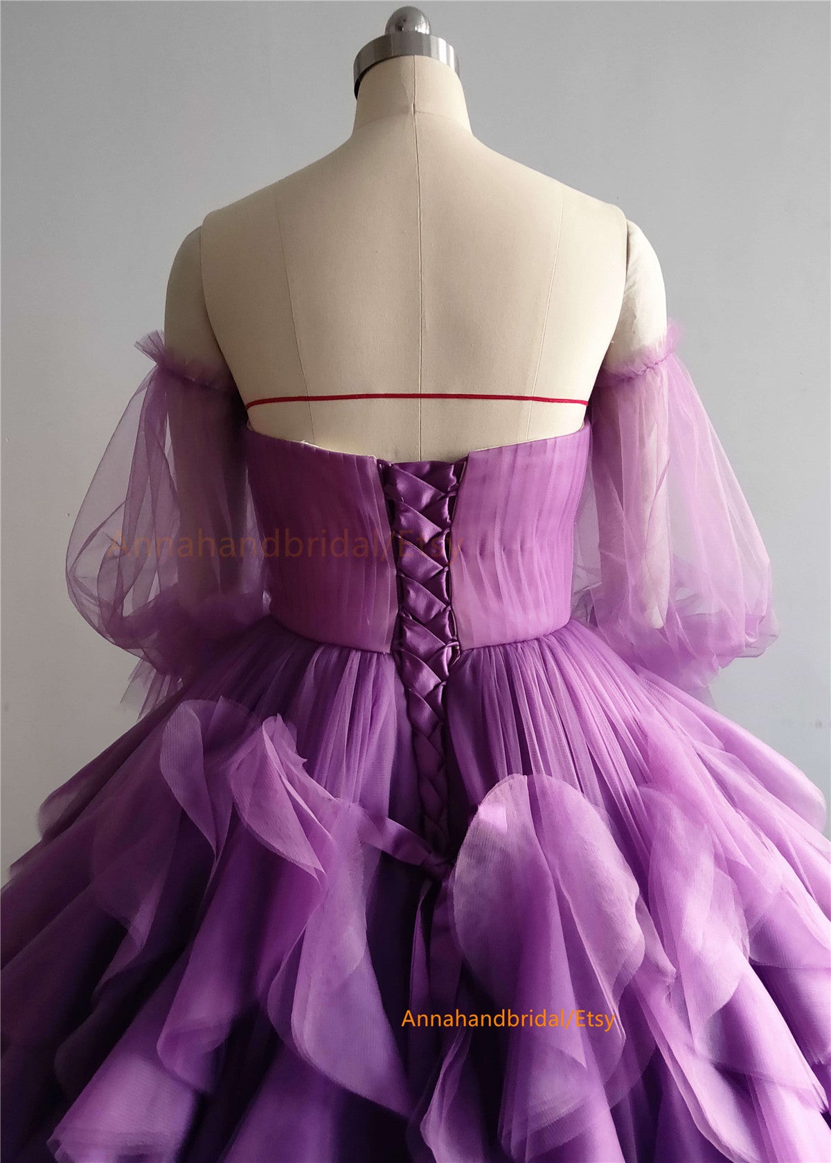 Purple Beaded Fairy Photo Shot Dress