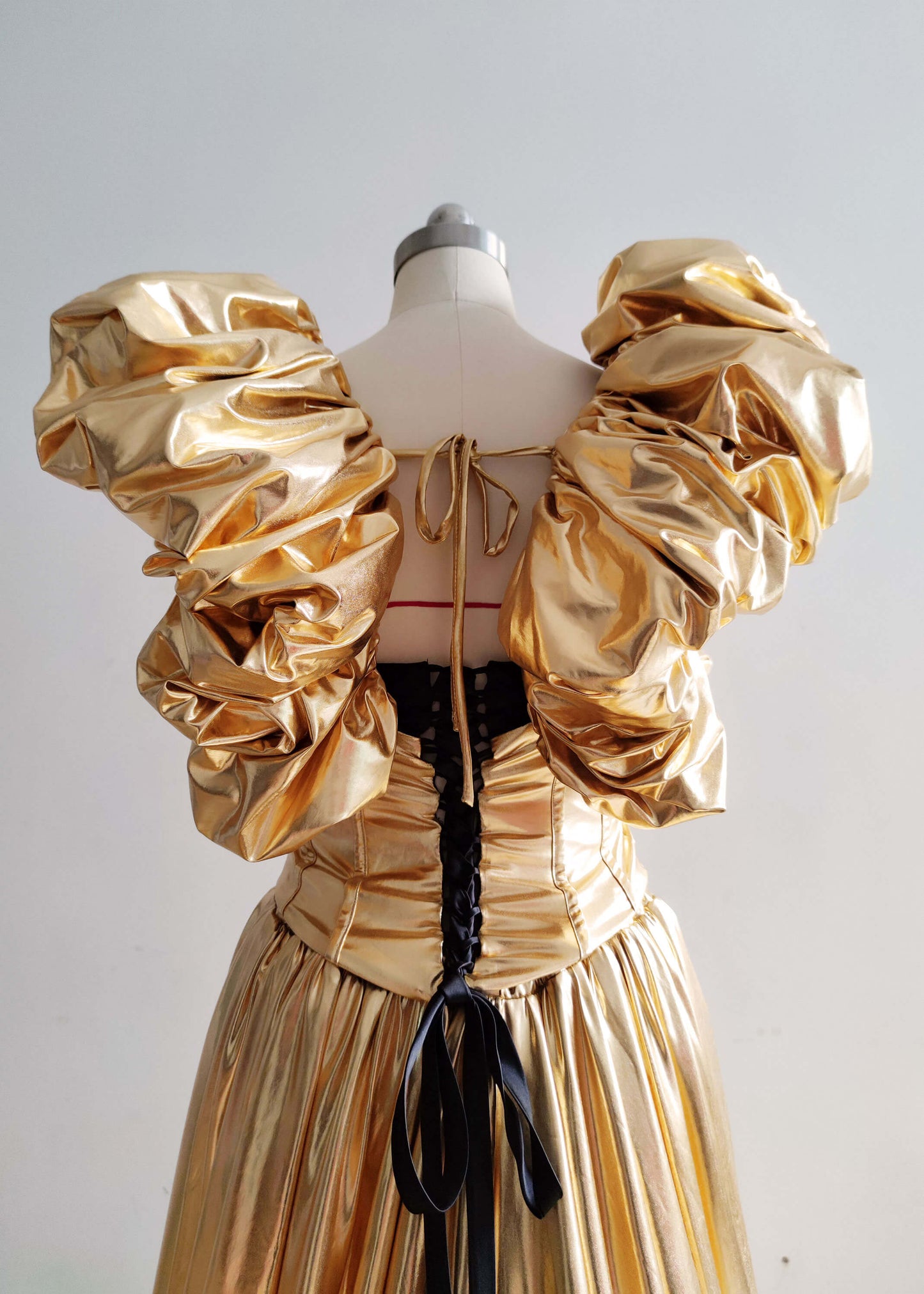 Gold Unique PhotoShot Dress