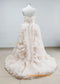 Champagne Organza Wedding Dress