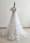 3D White Lace Wedding Dress