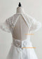 3D White Lace Wedding Dress