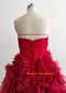 Dark Red Organza Photo Shot Dress