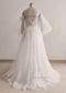 White Lace Tulle Fashionable Bridal Dress